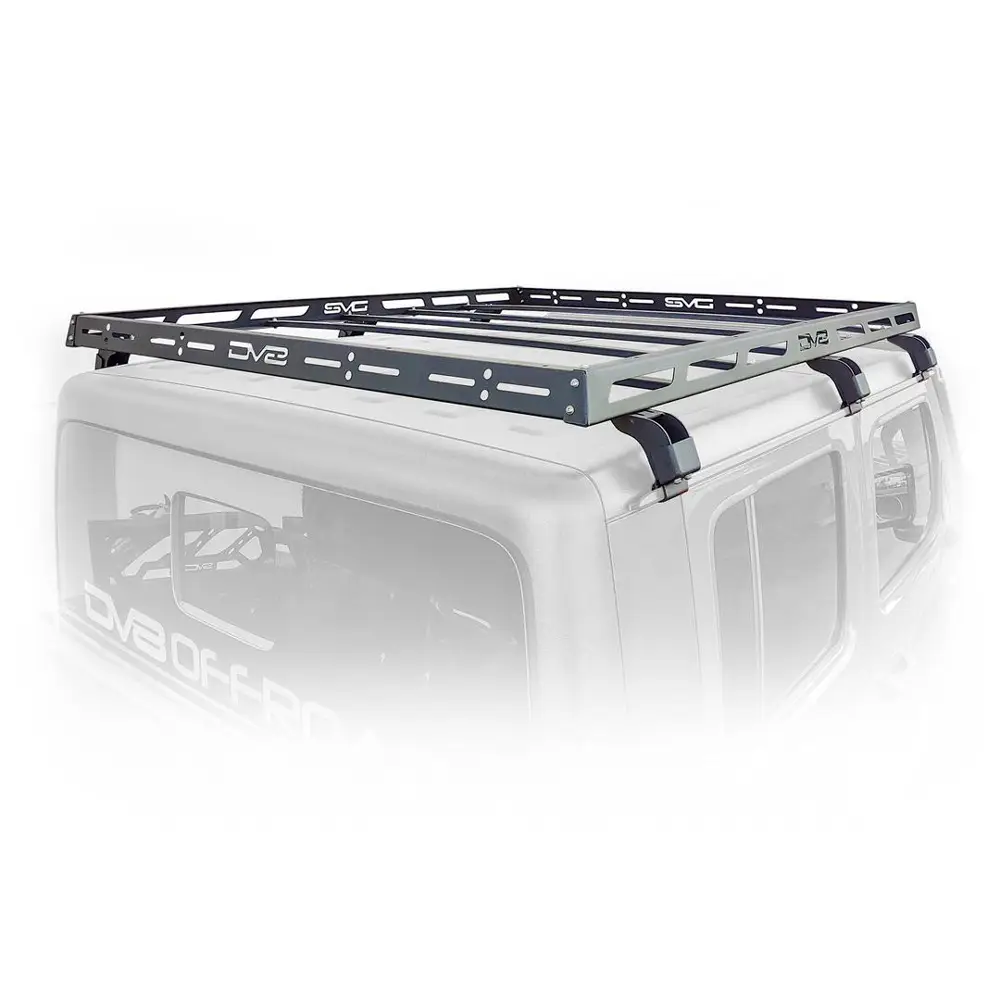 Gutter Rail Mount Clamp-On Black Steel Roof Rack - DV8RRJL-02